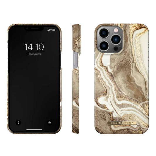iDeal of Sweden iPhone 13  Hülle - Fashion Case - Golden Sand Marble